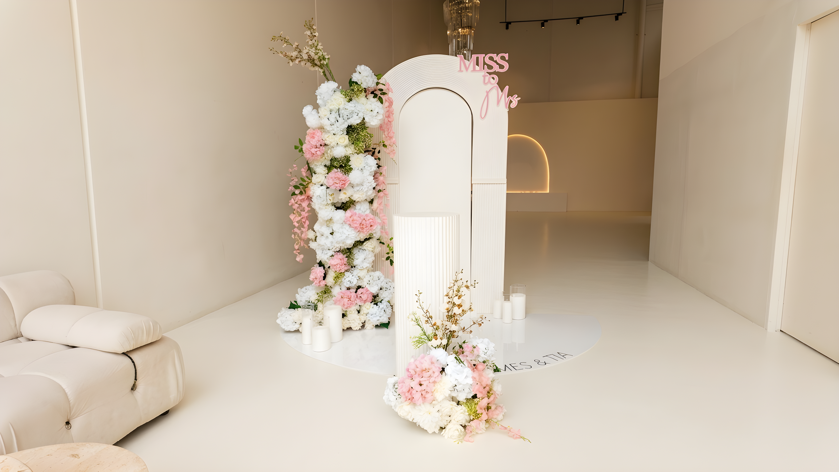 Engagement Option 2 floral backdrop